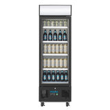 Polar G-Series Upright Display Fridge 218Ltr Black