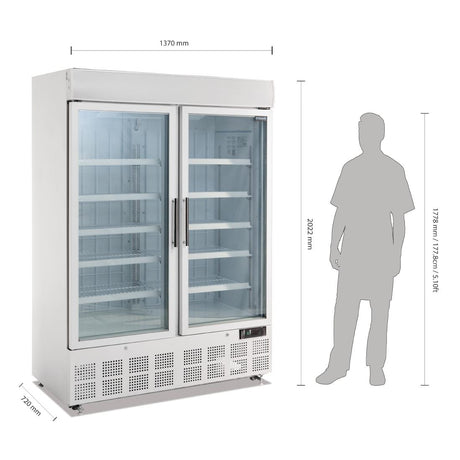 Polar G-Series Upright Display Freezer 920Ltr