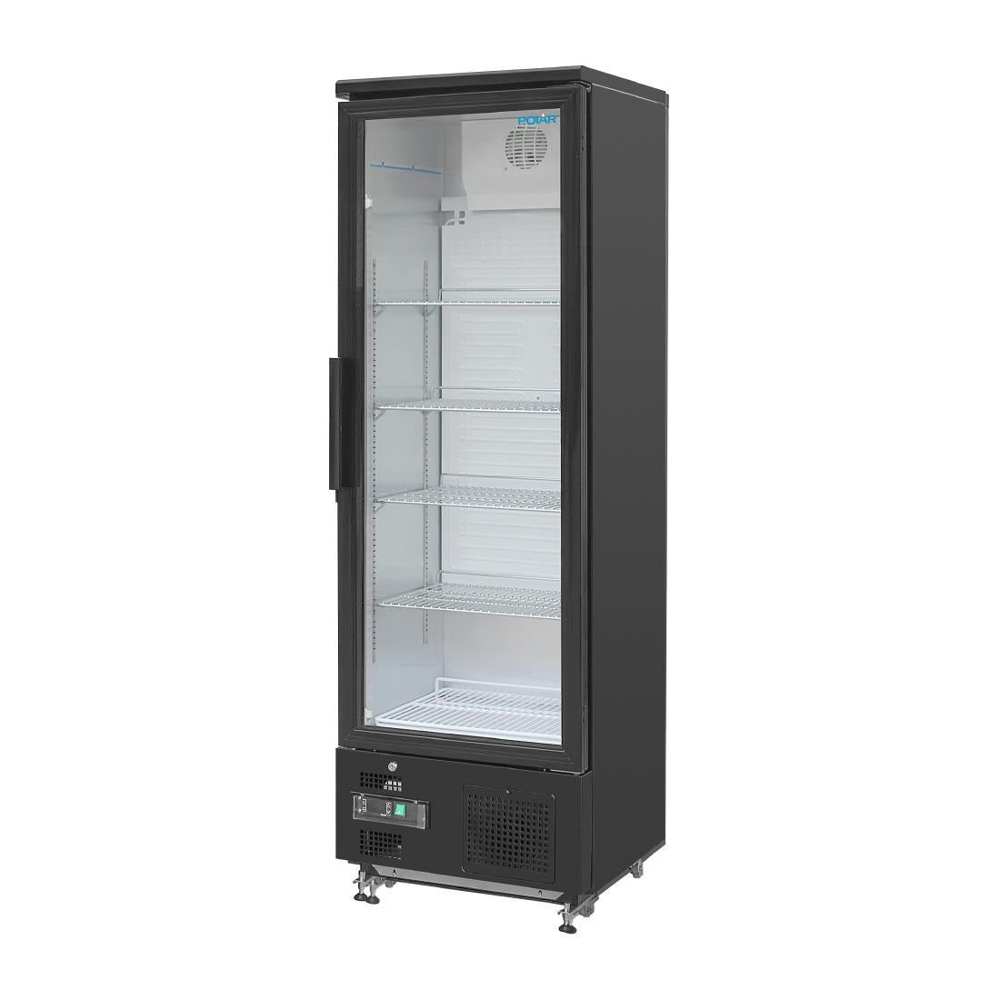 Polar Upright Back Bar Cooler with Hinged Door 307Ltr