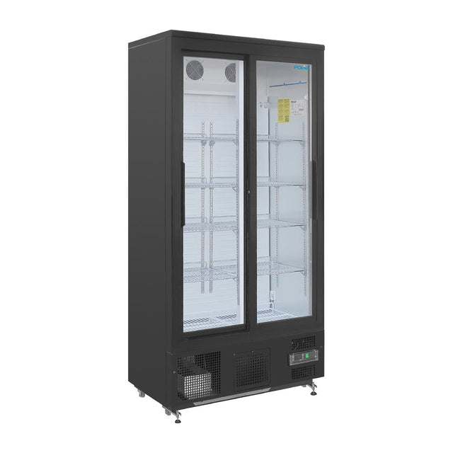 Polar Upright Back Bar Cooler with Sliding Doors 490Ltr