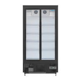 Polar Upright Back Bar Cooler with Sliding Doors 490Ltr