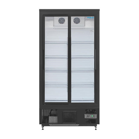 Polar Upright Back Bar Cooler with Sliding Doors 490Ltr
