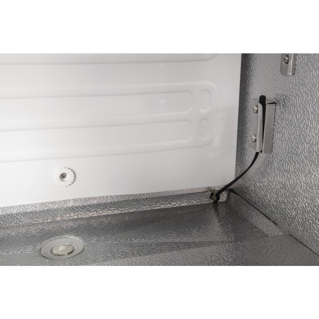 Polar Upright Back Bar Cooler with Sliding Doors 490Ltr