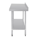 Vogue Stainless Steel Table with Upstand 1500mm