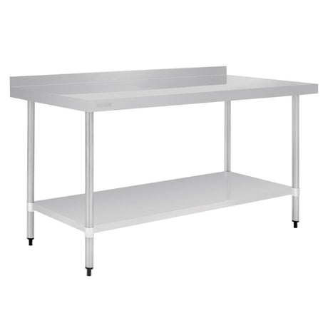 Vogue Stainless Steel Table with Upstand 1800mm