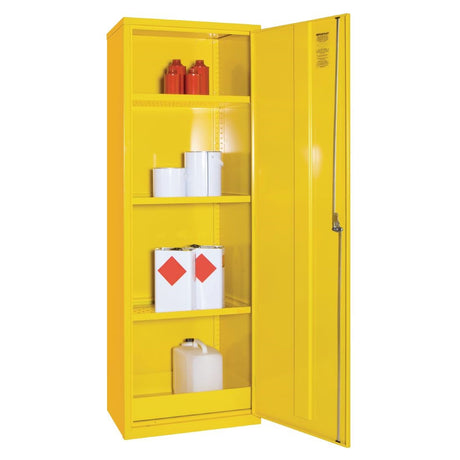Hazardous Substance Cabinet Single Door Yellow 20Ltr