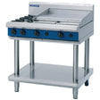 Blue Seal Evolution Cooktop 2 Open/1 Griddle Burner LPG on Stand 900mm G516B-LS/L
