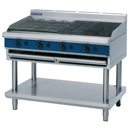 Blue Seal Evolution Natural Gas Chargrill with Leg Stand 1200mm G598-LS/N
