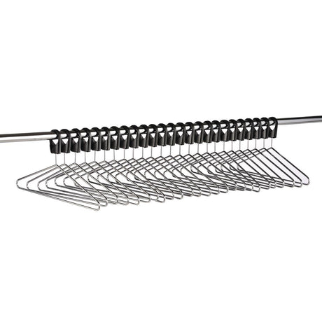 Heavy Duty Z Garment Rail With 25 Anti Theft Hangers