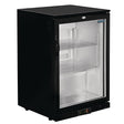 Polar G-Series Back Bar Cooler with Hinged Door Black 138Ltr