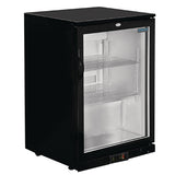 Polar G-Series Back Bar Cooler with Hinged Door Black 138Ltr