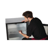 Polar G-Series Back Bar Cooler with Hinged Door Black 138Ltr