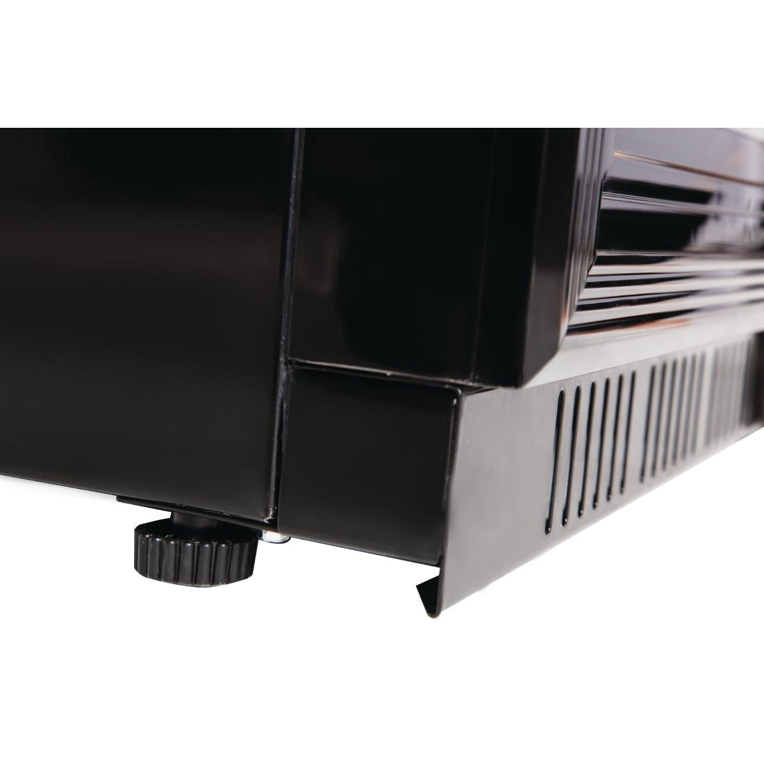 Polar G-Series Back Bar Cooler with Hinged Doors Black 208Ltr