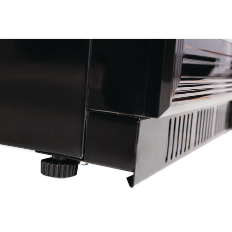 Polar G-Series Back Bar Cooler with Hinged Doors Black 208Ltr