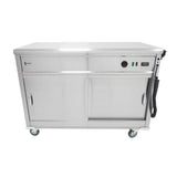 Parry Mobile Hot Cupboard with Flat Top MSF12