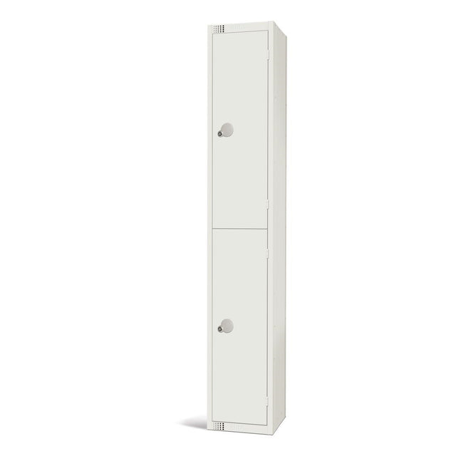 Elite Double Door Manual Combination Locker Locker White