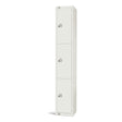 Elite Three Door Electronic Combination Locker White