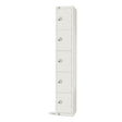 Elite Five Door Electronic Combination Locker White