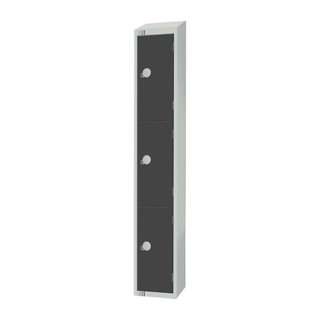 Elite Three Door Manual Combination Locker Locker Graphite Grey
