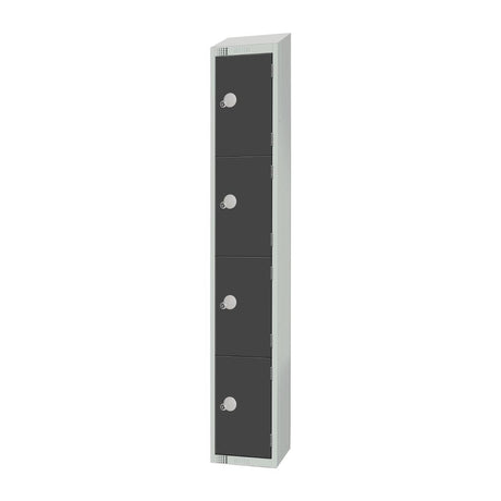 Elite Four Door Manual Combination Locker Locker Graphite Grey