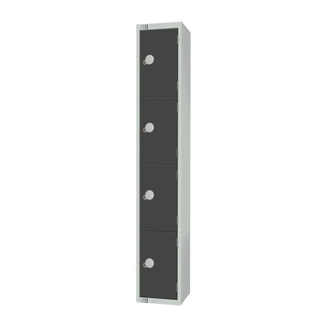 Elite Four Door Coin Return Locker Graphite Grey