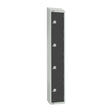 Elite Four Door Electronic Combination Locker with Sloping Top Graphite Grey