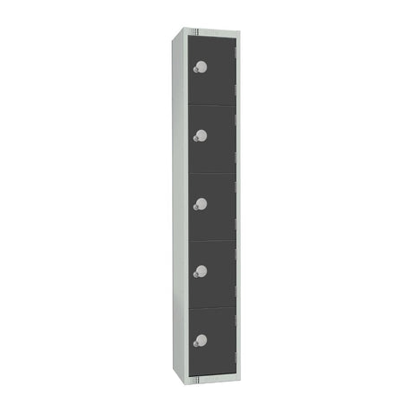 Elite Five Door Manual Combination Locker Locker Graphite Grey