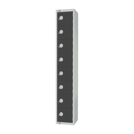 Elite Eight Door Padlock Locker Graphite Grey