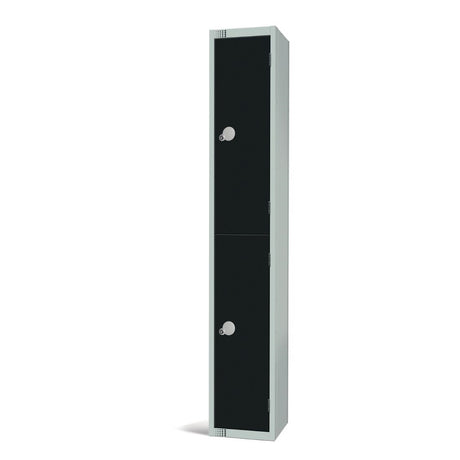 Elite Double Door Manual Combination Locker Locker Black