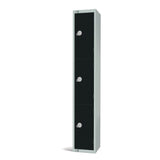 Elite Three Door Electronic Combination Locker Black