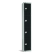 Elite Four Door Coin Return Locker Black