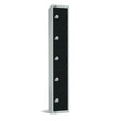 Elite Five Door Manual Combination Locker Locker Black