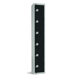Elite Six Door Electronic Combination Locker Black