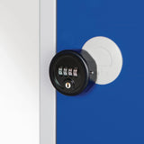 Elite Eight Door Manual Combination Locker Locker Black