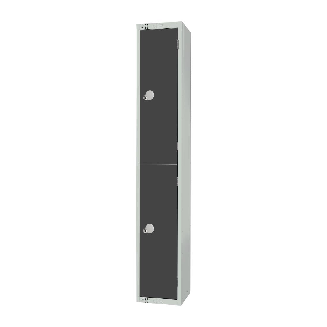 Elite Double Door Manual Combination Locker Locker Graphite Grey