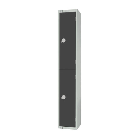 Elite Double Door Manual Combination Locker Locker Graphite Grey