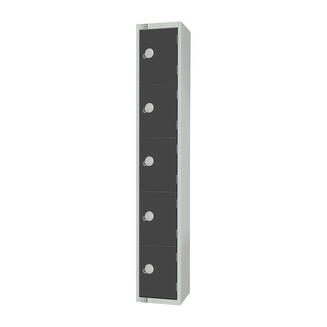 Elite Five Door Manual Combination Locker Locker Graphite Grey