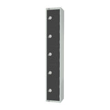 Elite Five Door Electronic Combination Locker Graphite Grey