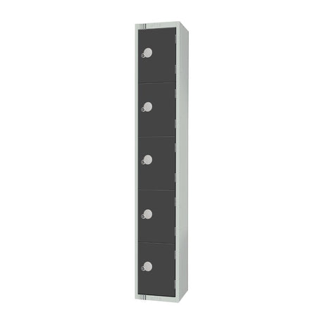 Elite Five Door Electronic Combination Locker Graphite Grey