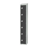 Elite Six Door Manual Combination Locker Locker Graphite Grey