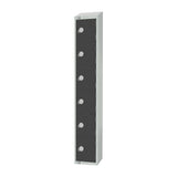 Elite Six Door Manual Combination Locker Locker Graphite Grey