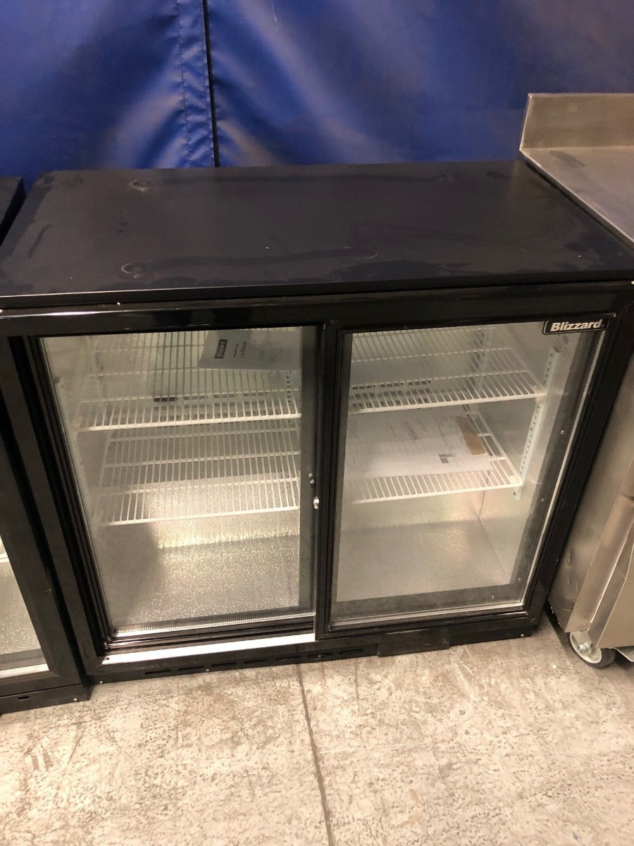 Graded 02170 Low Height Double Sliding Glass Door Bottle Cooler