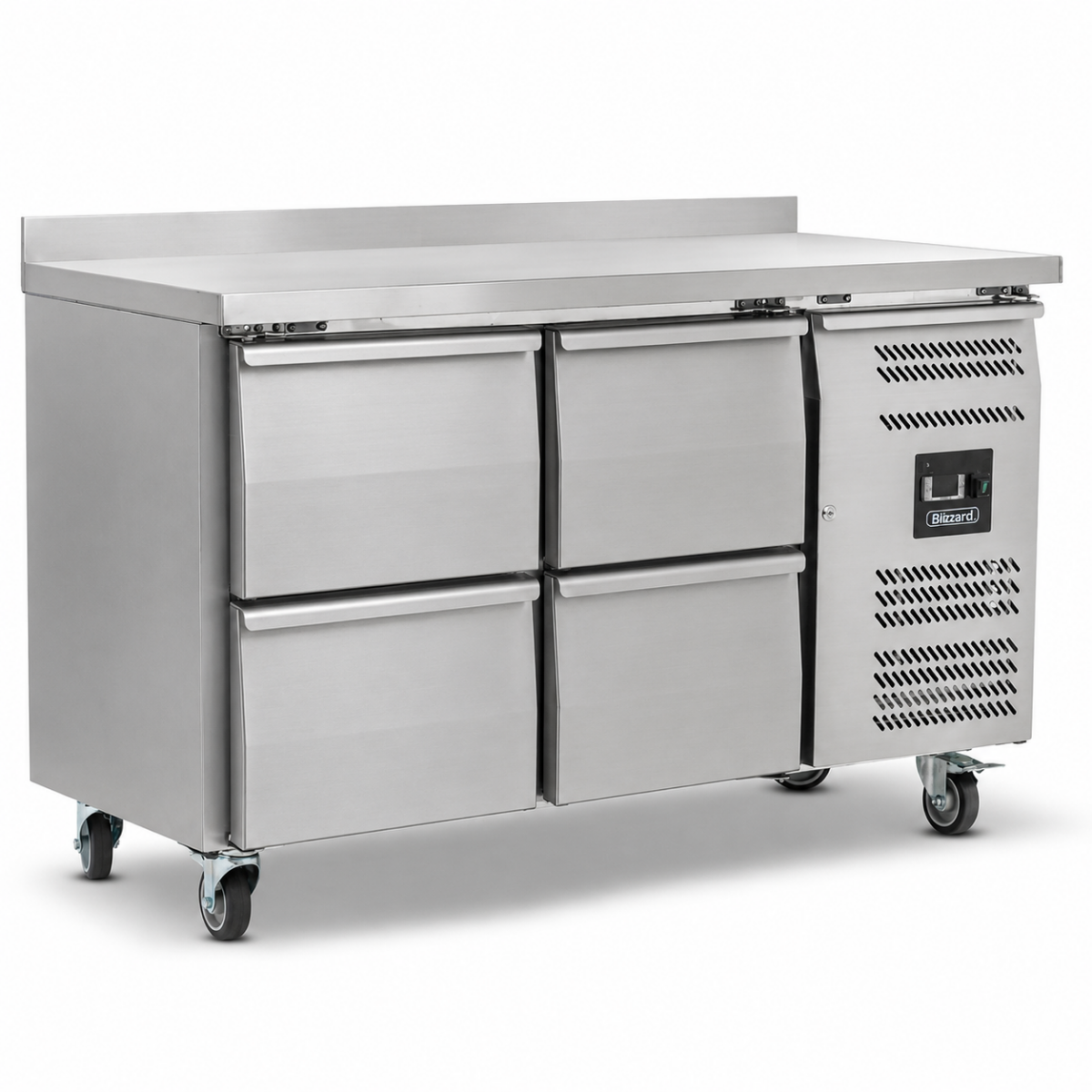 Four Drawer Counter Refrigerator With Upstand