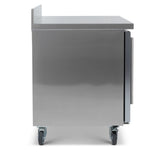 Double Hinged Glass Door Counter Refrigerator With Upstand