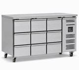 Nine Drawer Counter Refrigerator