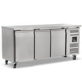 Graded 00967 Hbc3 Nu Triple Hinged Door Counter Refrigerator Without Upstand