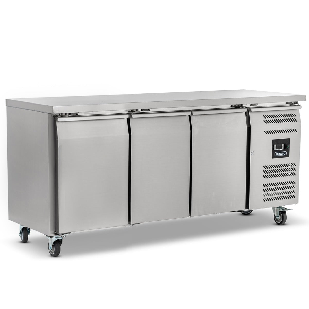 Triple Hinged Door Deep Counter Refrigerator