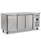 Triple Hinged Door Deep Counter Refrigerator