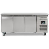 Graded 00967 Hbc3 Nu Triple Hinged Door Counter Refrigerator Without Upstand