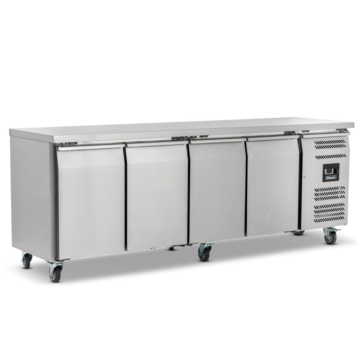 Slimline Four Hinged Door Counter Freezer